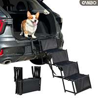 Escalier pliable pour chien OEM pour véhicule, rampe portable pour animaux de compagnie pour voiture, SUV, camion avec panneau de soutien en PE
