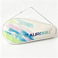 Sac de raquette de tennis personnalisé avec logo OEM ODM, durable, léger, imperméable en PU, à bandoulière, grande capacité, portable pour le tennis