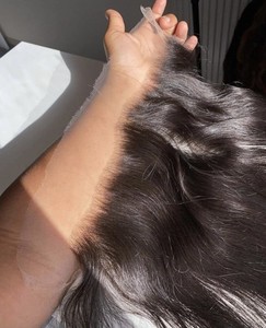 Chất lượng hàng đầu 13x4 HD Trong Suốt Ren phía trước đóng cửa giá rẻ tóc con người HD ren đóng cửa và phía trước HD ren đóng cửa - Product Image 5