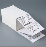 Étiquettes d'expédition thermiques directes 4x6 100x150mm Rouleaux d'étiquettes en papier thermique Code-barres Logistique d'entrepôt Vente en gros