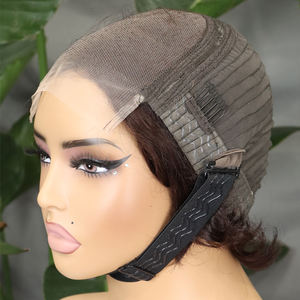 วิกผมหน้าผากลูกไม้แบบใส Pixie for Cut 5*5 สำหรับผู้หญิง ผมบ๊อบสั้น สีดำธรรมชาติ ผมบราซิลแท้ ความหนาแน่น 180% พร้อมผมเบบี้แฮร์ - Product Image 4