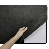 Nouvel arrivage Tapis de souris double face Protecteur de table pour ordinateur portable Tapis d'écriture en cuir PU et liège naturel Tapis de bureau carré en PVC pour le bureau