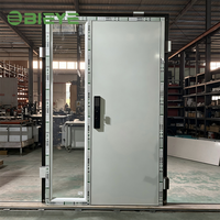 Porte en alliage d'aluminium sur mesure avec panneau design pour usage extérieur de villa, style de surface personnalisé, pare-balles et étanche
