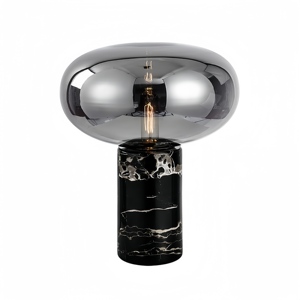 Lampe de table en pierre naturelle blanche nordique, lampe LED sans fil rechargeable de luxe moderne en marbre, décoration intérieure, hôtel - Product Image 2