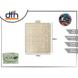 Tapete de Picnic para Exteriores de 1.5x1.8m con Diseño de Hojas, Producto de una Sola Pieza - Product Image 1