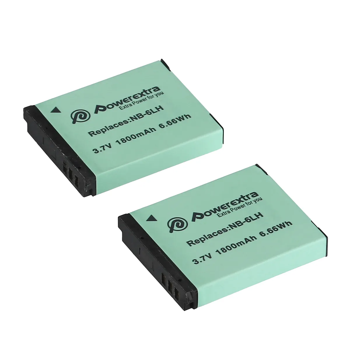 2 Packs Replacement NB-6LH NB-6L Digital Camera Batteries For Canon S120 SX510 HS SX280 HS