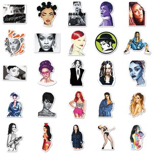 50pcs Chất lượng cao <span class=keywords><strong>iPad</strong></span> tự dính in ấn tùy chỉnh <span class=keywords><strong>Sticker</strong></span> Vinyl PVC rihanna dán trang trí - Product Image 4
