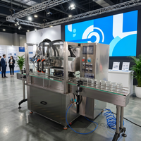 Machine de remplissage de bouteilles entièrement automatique à grande vitesse avec 2 buses et pompe de suivi servo pour savon liquide et sirop