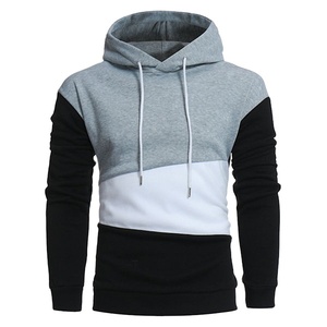 Wholesale Customized Plus Size Men's Double Layer Knitted Lined Fleece <b>Hoodies</b> High Long Sleeve Waterproof OEM <b>Plain</b> 100% Cotton - Product Image 1