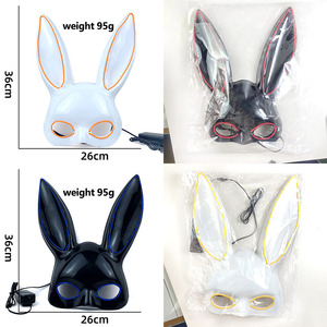 <span class=keywords><strong>Masque</strong></span> de lapin sexy personnalisé OEM pour Halloween, <span class=keywords><strong>masque</strong></span> de lapin à LED, demi-<span class=keywords><strong>masque</strong></span>, accessoires de costume pour fête, bar, boîte de nuit, <span class=keywords><strong>masque</strong></span> d'oreilles de lapin néon - Product Image 3