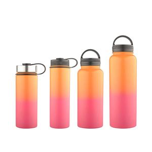 32oz Wide Mouth Stainless Steel Insulated Water <b>Bottle</b> with Handle, Leakproof Vacuum Thermos <b>Flask</b> - Product Image 6