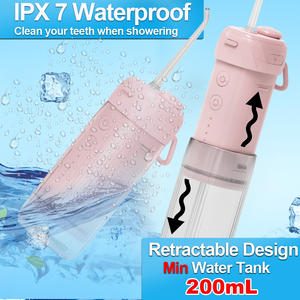 Fil Électrique 200ml Waterflosser Nettoyage Des Dents Pik <span class=keywords><strong>Jet</strong></span> Portable <span class=keywords><strong>Dentaire</strong></span> Pick Enfants Water Flosser Irrigador Buccal <span class=keywords><strong>Oral</strong></span> Irrigator - Product Image 3