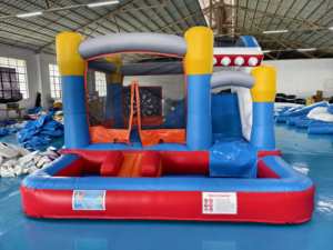 Maison gonflable commerciale la plus populaire de rebond de glissière <span class=keywords><strong>d</strong></span>'<span class=keywords><strong>eau</strong></span> avec le château sautant de glissière pour des jeux gonflables <span class=keywords><strong>d</strong></span>'enfants à vendre - Product Image 2