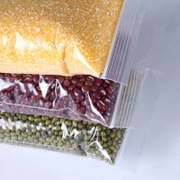 Sac à fermeture éclair en plastique auto-scellant transparent anti-poussière refermable emballage sacs d'étanchéité pour vêtements