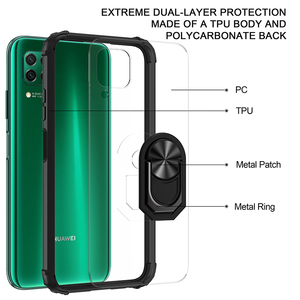 Étui <span class=keywords><strong>de</strong></span> <span class=keywords><strong>téléphone</strong></span> Tschick pour <span class=keywords><strong>Huawei</strong></span> Honor P20 P30 P40 Pro Lite <span class=keywords><strong>P</strong></span> <span class=keywords><strong>Smart</strong></span> Y9S Y7P Y5P voiture magnétique anneau <span class=keywords><strong>de</strong></span> doigt support armure couverture arrière - Product Image 5
