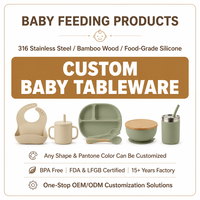 Ensemble de repas pour bébé en silicone sans BPA de qualité alimentaire, 6 pièces, vaisselle pour enfants, ensemble de bols pour bébés, pour nourrissons