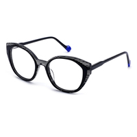 Montures de lunettes carrées en acétate à motif uni FEROCE Cool pour femmes, pour usage optique, adaptées à tous les visages