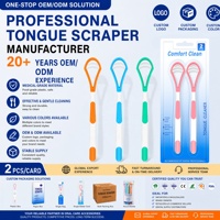 Nettoyant de Langue en Plastique de Qualité Médicale pour une Haleine Fraîche, Brosse à Langue Professionnelle pour l'Hygiène Buccale, Vente en Gros, Marque Privée
