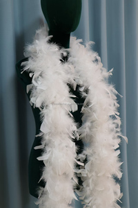 Bulk Craft Costume Dance Party <strong>Halloween</strong> <strong>Decor</strong> 80g Thick Chandelle Plume Dyed Marabou Turkey Feather Boa - Product Image 3