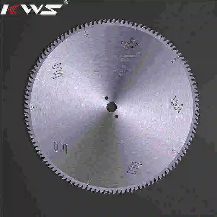 KWS Diamond Aluminum Circular Cutting Saw Blades with PCD Cutting Tips for Double Mitre Saw precision cutting