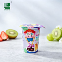 Gobelet à double compartiment pour sauces, certifié Halal, pour bâtonnets de biscuits et sauces, idéal pour les fêtes d'enfants, vente en gros, personnalisable, directement de l'usine OEM