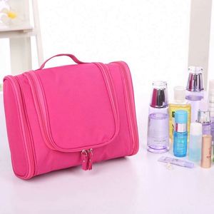 Travel Portable Multi Pocket Makeup <b>Pouch</b> Cosmetic Storage Bag Large Capacity Hook Hanging Toiletry Wash Bag - Product Image 3