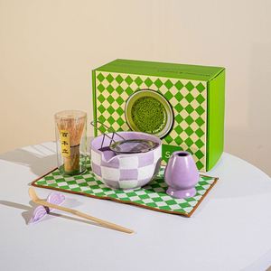 Matcha <b>Tea</b> Gift <b>Set</b> Traditional Japanese <b>Tea</b> Making Tools Ceramic <b>Tea</b> Bowl with Spout Matchas Brush Whisk Holder Matcha Kit - Product Image 3