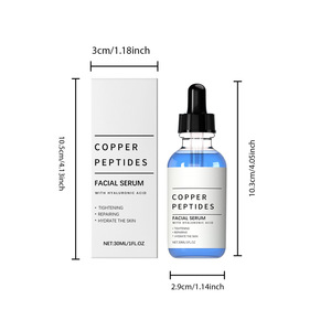 Copper Peptides (GHK-CU) Serum for <strong>Face</strong> with Hyaluronic Acid-Moisturizing Nourishing Tightening &amp; Repairing 30ml Home Use - Product Image 5