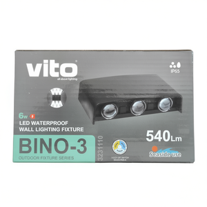 Applique murale LED étanche Vito Bino 3 6W IP65 pour usage extérieur en bord de mer - Product Image 3