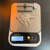 Cylindre de serrure moderne à profil européen 3, vente chaude, en cuivre plaqué zinc, poignée de sécurité pour porte, bouton de rotation, loquet, mortaise pour hôtel, grade 3 ANSI