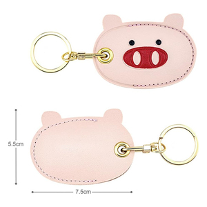 Nouvel Étui Porte-clés en Cuir PU Personnalisé de Haute Qualité, Motif <span class=keywords><strong>Chat</strong></span> et Cochon Mignon, Porte-cartes Thème <span class=keywords><strong>Chat</strong></span> de Dessin Animé - Product Image 5