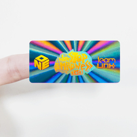 Etiquetas Adhesivas con Logotipo Holográfico Personalizado, Efecto Láser, Sello Anti-Falsificación, Código QR, Adhesivo Permanente, Brillante/Estampado Gratuito