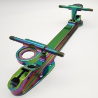 Essieu pour patins à roulettes, châssis en plaque d'aluminium, de 4mm, 7mm ou 8mm, pour camions