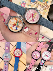Preventa Nuevo Producto Hello <span class=keywords><strong>Cinnamoroll</strong></span> <span class=keywords><strong>Serie</strong></span> Citas las 24 Horas Tema Deportivo Reloj de PVC Caja Sorpresa 12+ - Product Image 6