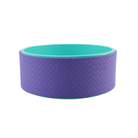 Yoga Studio Fitness Estiramiento Ejercicio Relajación muscular Masaje de espalda Rueda de yoga Material de TPE suave Ruedas de yoga duraderas