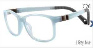 Venta al por mayor de gafas ópticas infantiles con bisagra fotocromática, montura flexible de silicona combinada, monturas de gafas de lectura - Product Image 5