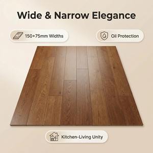 Pavimento in Rovere Ingegnerizzato Moderno Largo-Stretto con Base in Betulla, Dimensioni 2200x240x15/4mm, Ideale <span class=keywords><strong>per</strong></span> Cucine-Soggiorni Open Space - Product Image 2