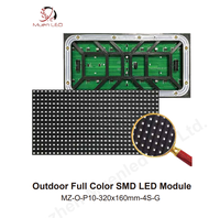 Module LED P10 SMD3535 pour affichage vidéo couleur plein écran en extérieur, taille 320x160mm pour écran LED