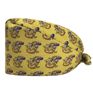 Cappello da Infermiere in Cotone 100% con Fascia Antisudore, Berretto da Lavoro Stampato Traspirante e Regolabile, Cappello da Medico Unisex per Ospedali e Cliniche - Product Image 6