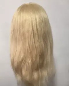 Customized Full Lace Long Blonde Hair Head 100% Human hair Women Lace 613 Lace Wig