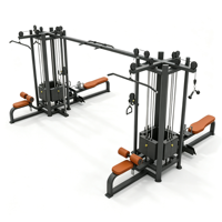 Appareil de musculation multifonctionnel commercial 8 stations pour entraînement complet du corps