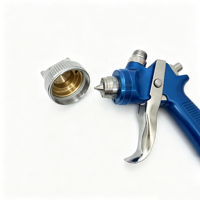 Pistolet de pulvérisation HVLP ROKO H-827B avec godet supérieur en aluminium, atomisation de haute qualité, alimentation par gravité pour usage automobile