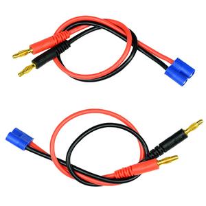 מתאם EC3 זכר לתקע בננה 4 מ\\\"מ, כבל טעינה 14AWG 300 מ\\\"מ לסוללות ליפו של רחפנים ומטוסים - Product Image 6