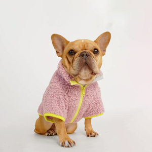 Qiqu Pet Supplies, vêtements pour animaux de compagnie, nouveau pull pour <span class=keywords><strong>chien</strong></span> de luxe personnalisé, veste zippée, <span class=keywords><strong>manteau</strong></span> en polaire pour animaux de compagnie, pour chiens, bouledogue français, pug, vêtements pour chiens - Product Image 5
