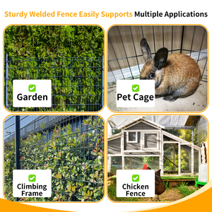 16GA 1.6mm 2"x3"<b>Mesh</b> Black PVC Coated Welded <b>Wire</b> <b>Mesh</b> 3FTX50FT Roll for Animal Fencing Pet Cage - Product Image 6