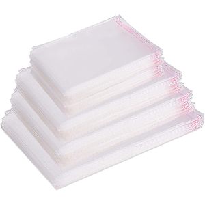 Clear Plastic <b>Bags</b> 4 Sizes Resealable OPP Cellophane <b>Bags</b> For <b>Packing</b> Storage Cooking - Product Image 1