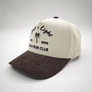 Casquette de baseball pour homme en coton de haute qualité, 5 panneaux, logo brodé personnalisé, visière incurvée, casquette de sport - Product Image 1