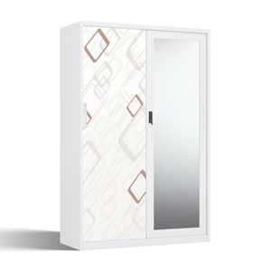 Armario Metálico con Diseño Impreso y Puertas Corredizas con Espejo de 1200 mm - Product Image 2
