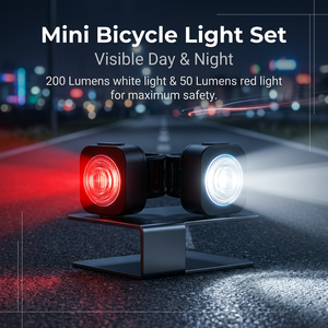 BA500Red+BA501White Bike <b>Lights</b> for Night Riding <b>Bicycle</b> led <b>Lights</b> Combo - Product Image 1