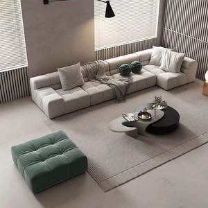 <span class=keywords><strong>Sofa</strong></span> Sudut Bentuk <span class=keywords><strong>L</strong></span> MOONTOP, Furnitur Ruang Tamu Berbahan Kain Italia, Gaya Modern, <span class=keywords><strong>Sofa</strong></span> Seksional Modernos - Product Image 6